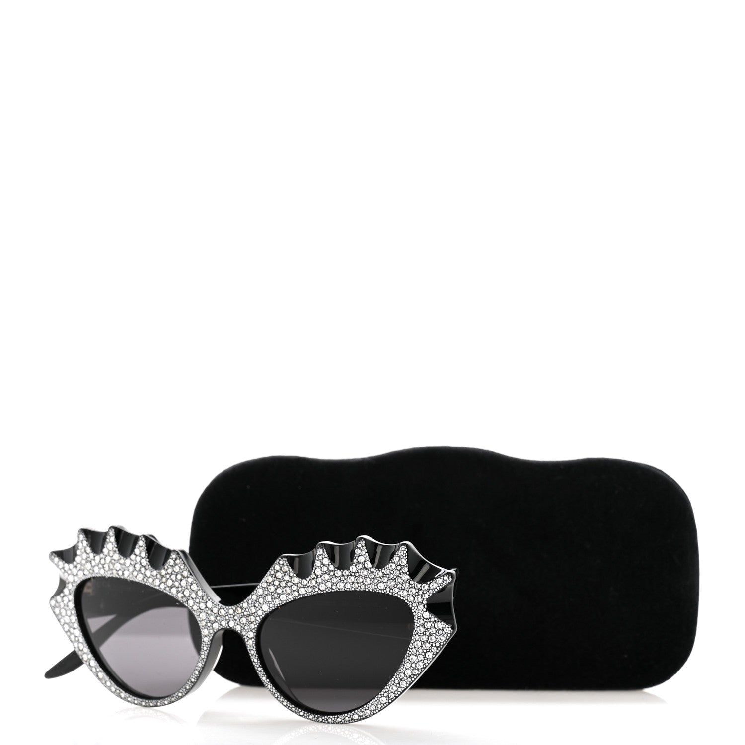 Gucci Crystal Acetate Cat Eye Sunglasses GG0781S Black 8 of 8