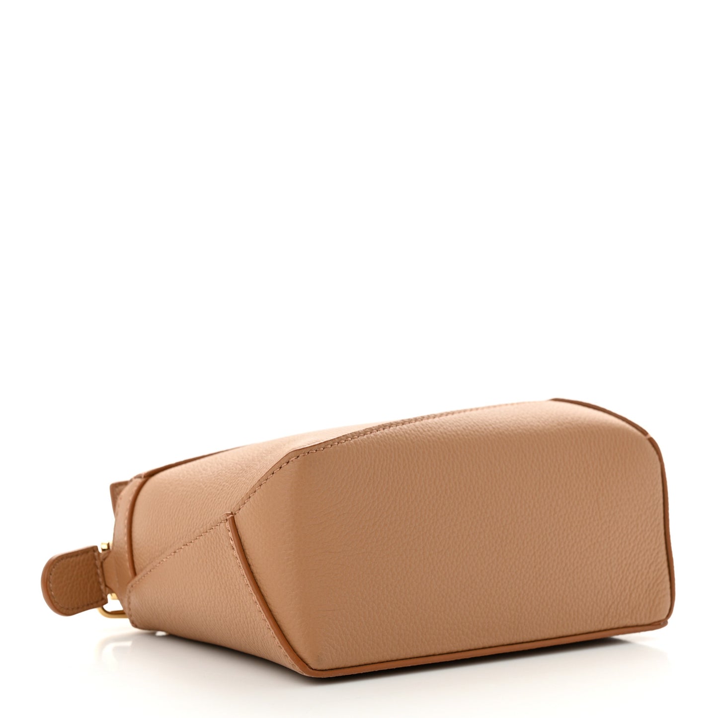 Calfskin Mini Puzzle Edge Bag Toffee