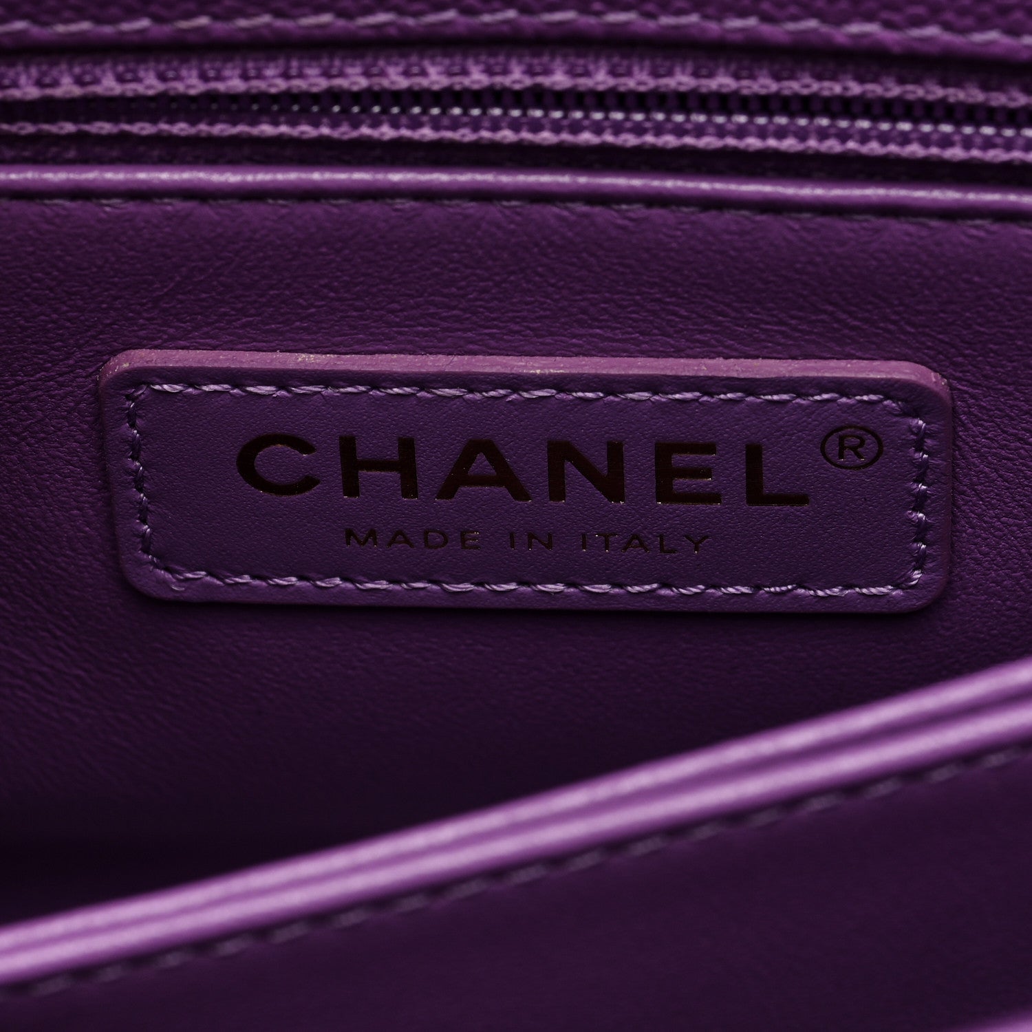 Chanel Caviar Quilted Mini Coco Handle Flap Purple 6 of 9