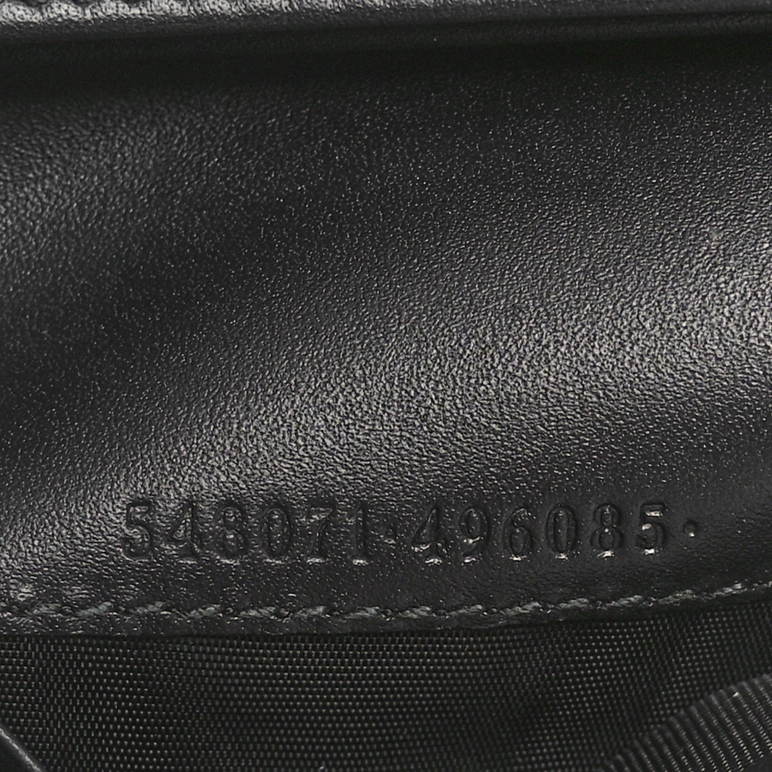 Gucci Calfskin Diagonal GG Card Case Black Gold 7 of 9