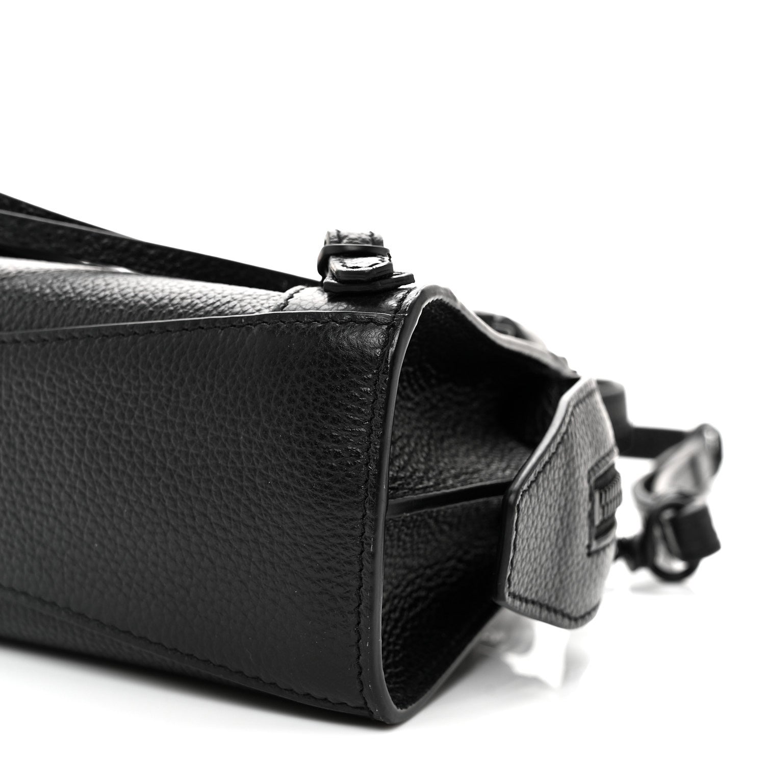 Balenciaga Grained Calfskin Neo Classic Black Hardware Nano City