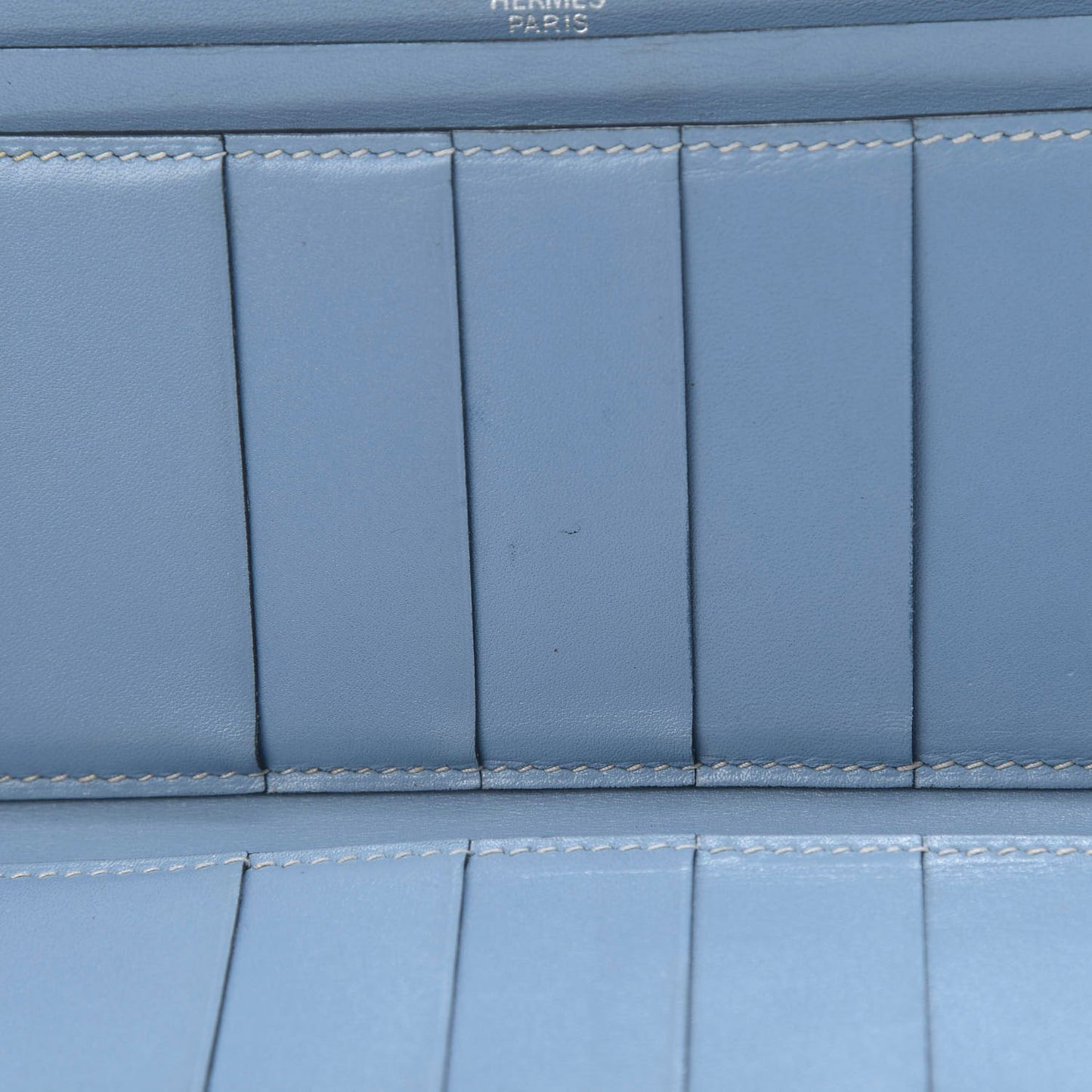 Box Bearn Gusset Wallet Blue Jean