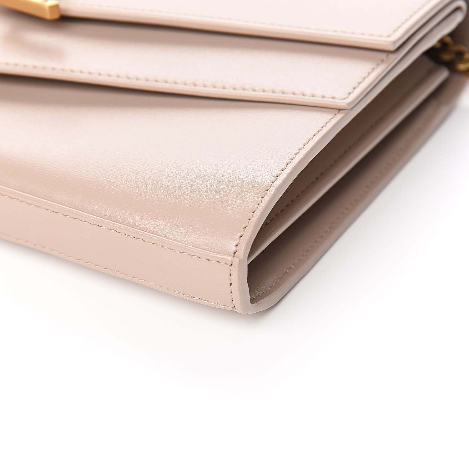 Saint Laurent Smooth Calfskin Monogram Sulpice Chain Wallet Light Natural 8 of 10