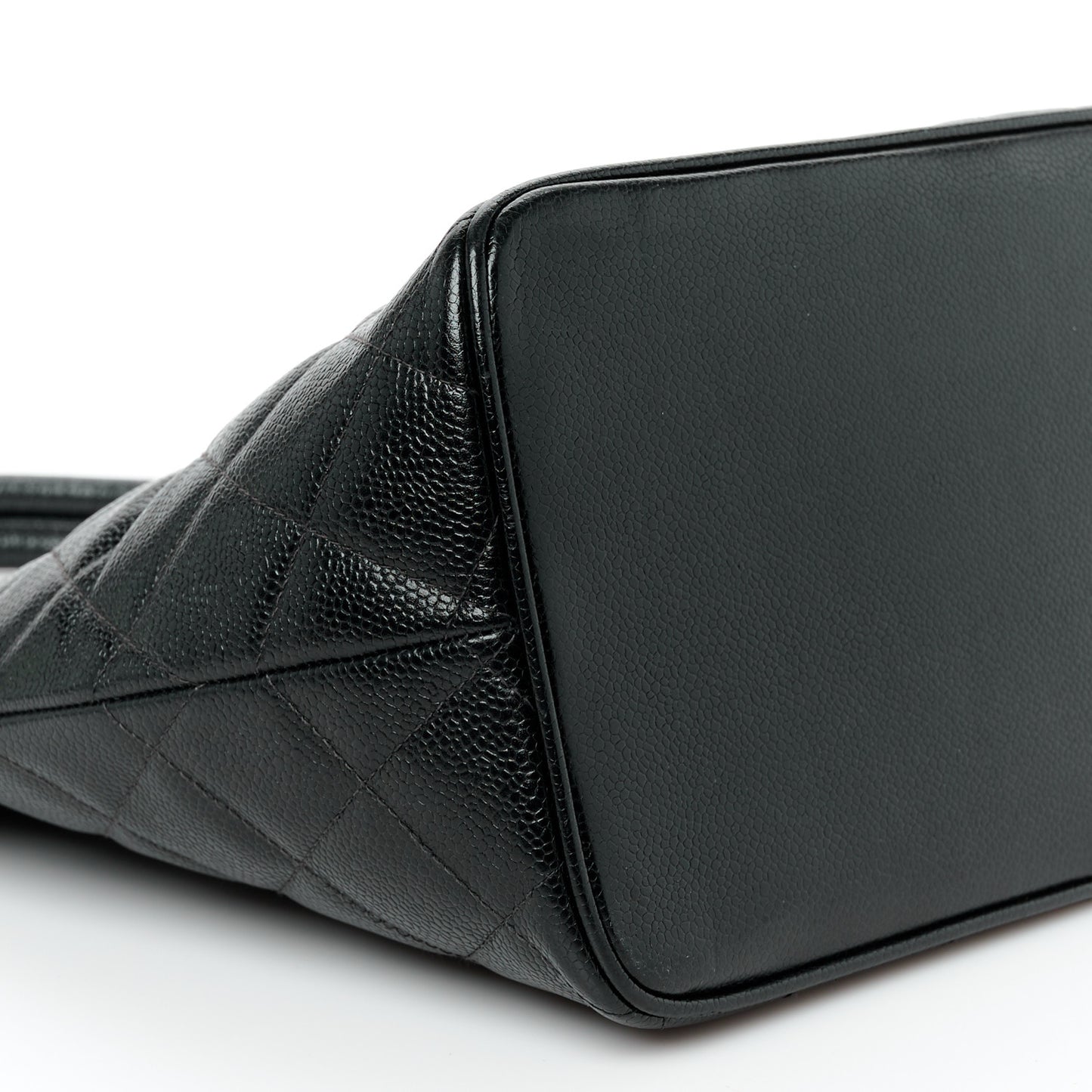 Caviar Quilted Medallion Tote Black