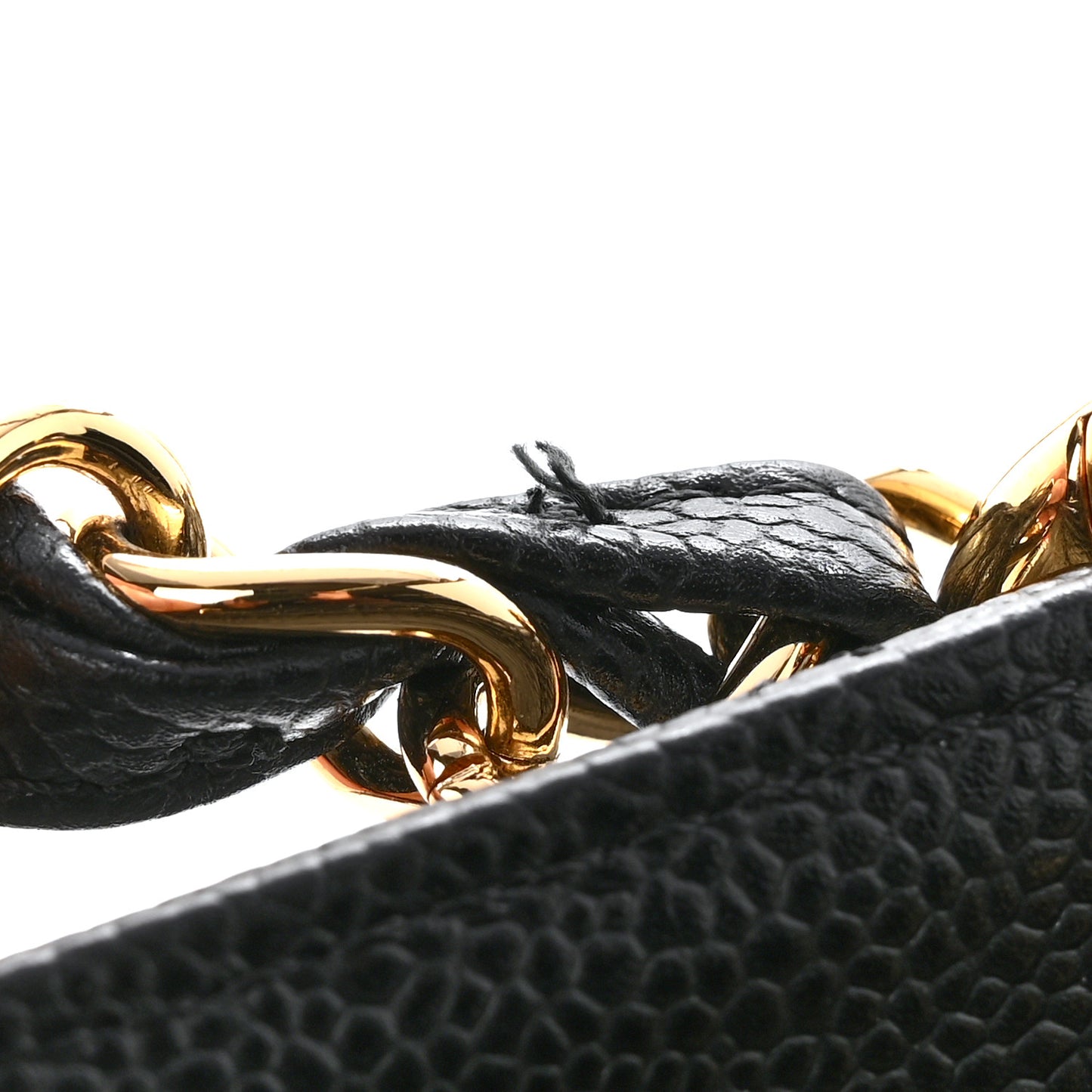 Caviar Quilted Grand Shopping Tote GST Black