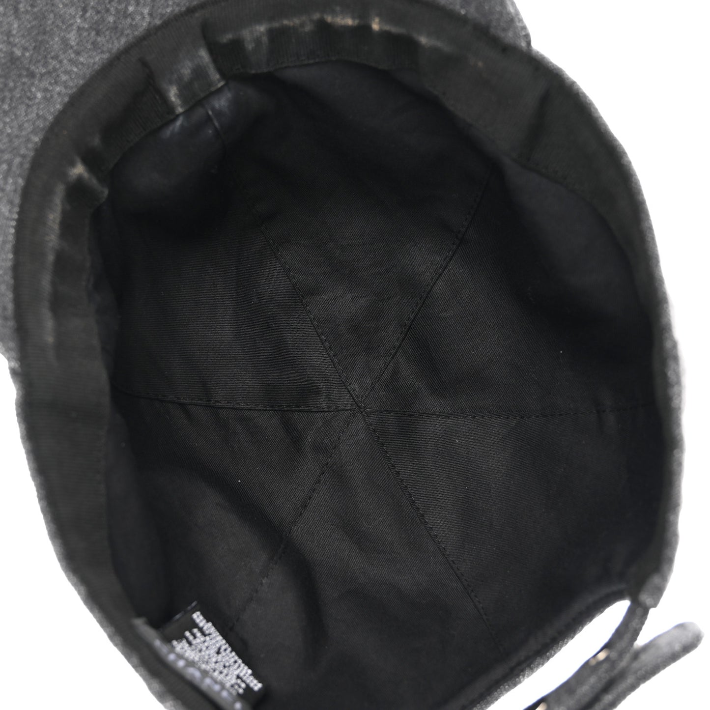 Cotton Sequin CC Cap Hat Black