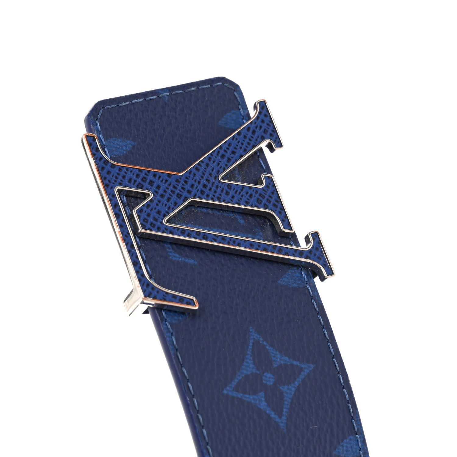 Louis Vuitton Monogram 40mm Reversible LV Initiales Belt 100 40 Cobalt Blue 9 of 9