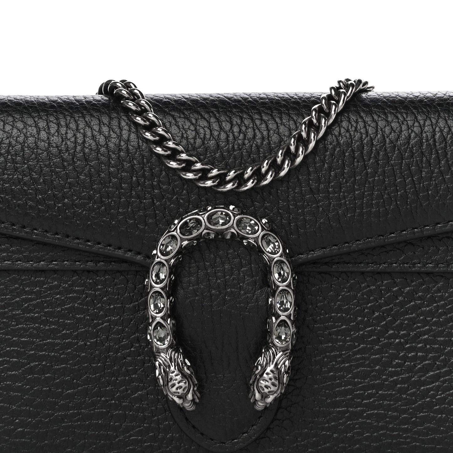 Calfskin Super Mini Dionysus Shoulder Bag Black