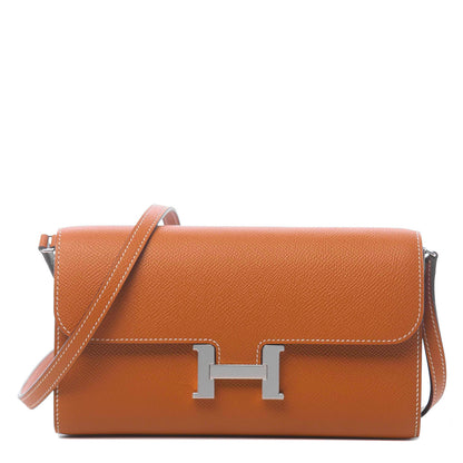 Hermes Epsom Constance Long Wallet To Go Gold 1 of 11