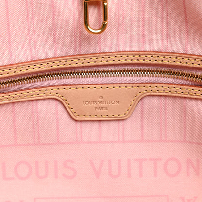 Louis Vuitton Damier Azur Neo Neverfull MM Rose Ballerine 6 of 11