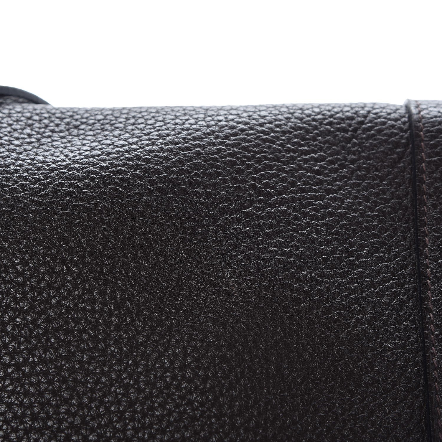Hermes Taurillon Clemence Alfred 35 Chocolate 9 of 13