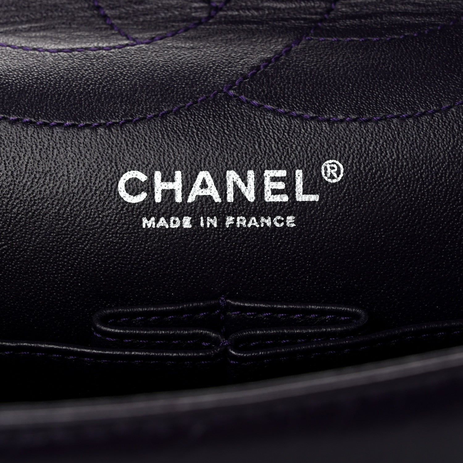Chanel Aged Calfskin Quilted 2.55 Reissue 225 Flap Purple 6 of 10