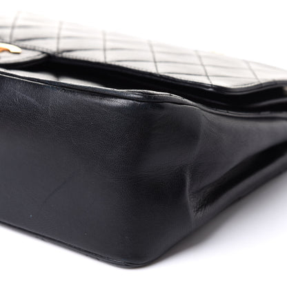 Chanel Lambskin Quilted Medium Double Flap Bijoux Chain Black 10 of 12