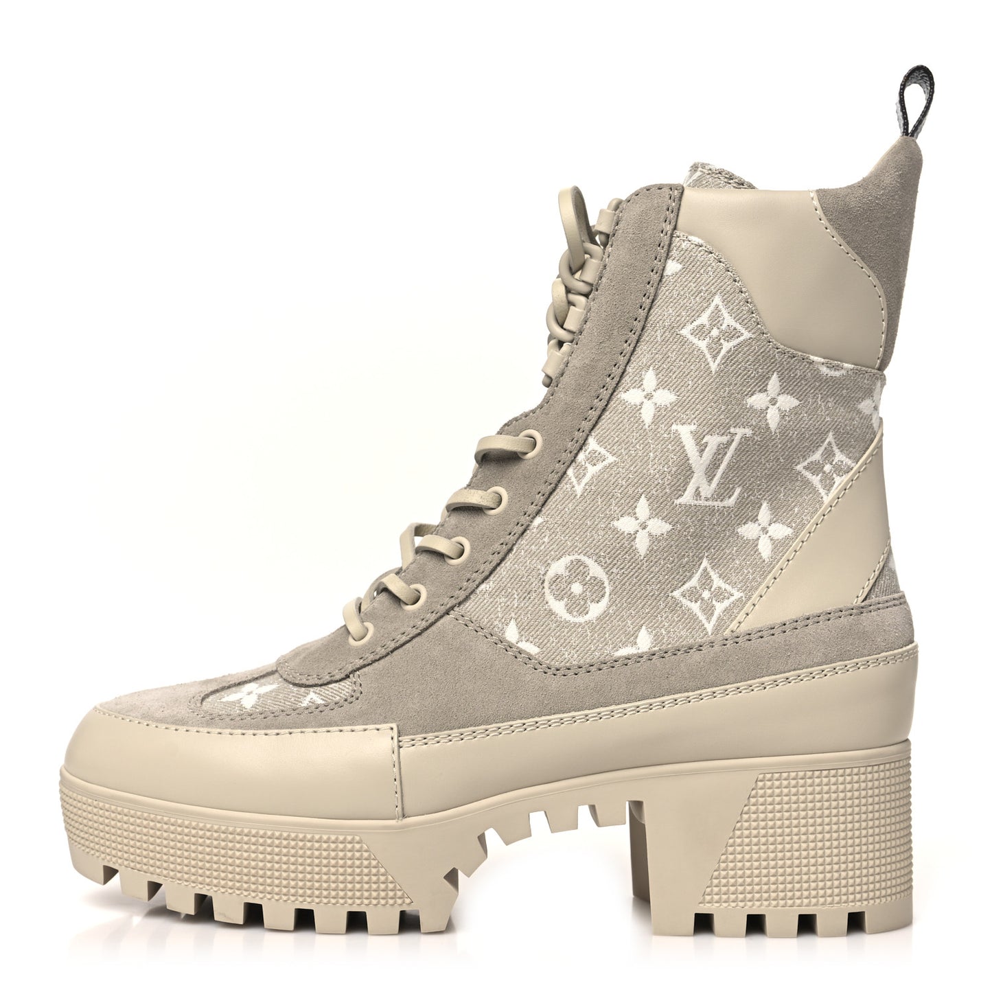 Suede Calfskin Laureate Platform Desert Boots 40 Taupe