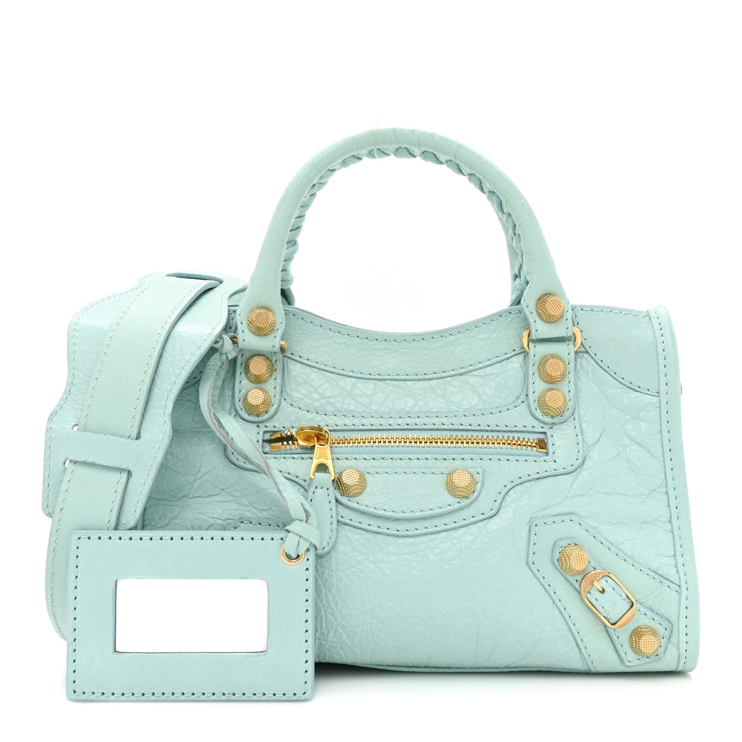 Balenciaga Agneau Giant 12 Gold Hardware Mini City Bleu Maldives 1 of 12