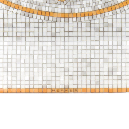 Hermes Porcelain Mosaique au 24 Square Plate 9.1" 8 of 9