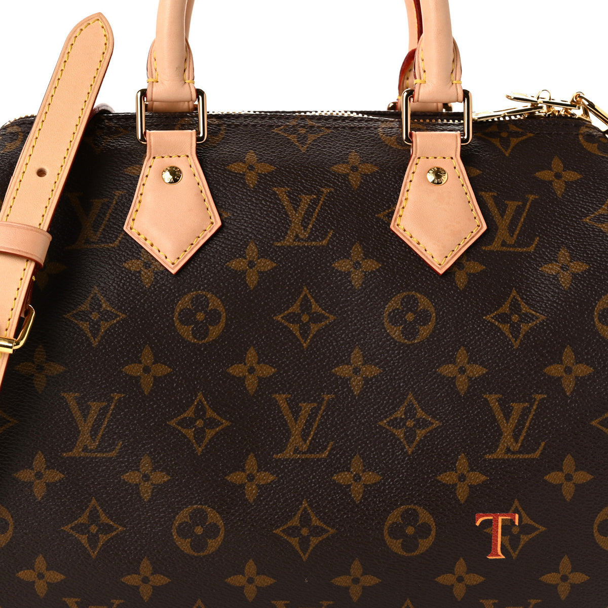 Mon Monogram Speedy Bandouliere 25 Fauve Safran Yellow