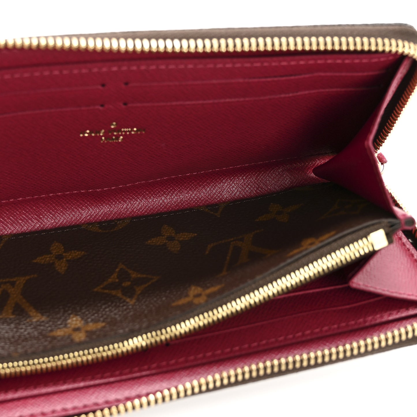 Monogram Clemence Wallet Fuchsia