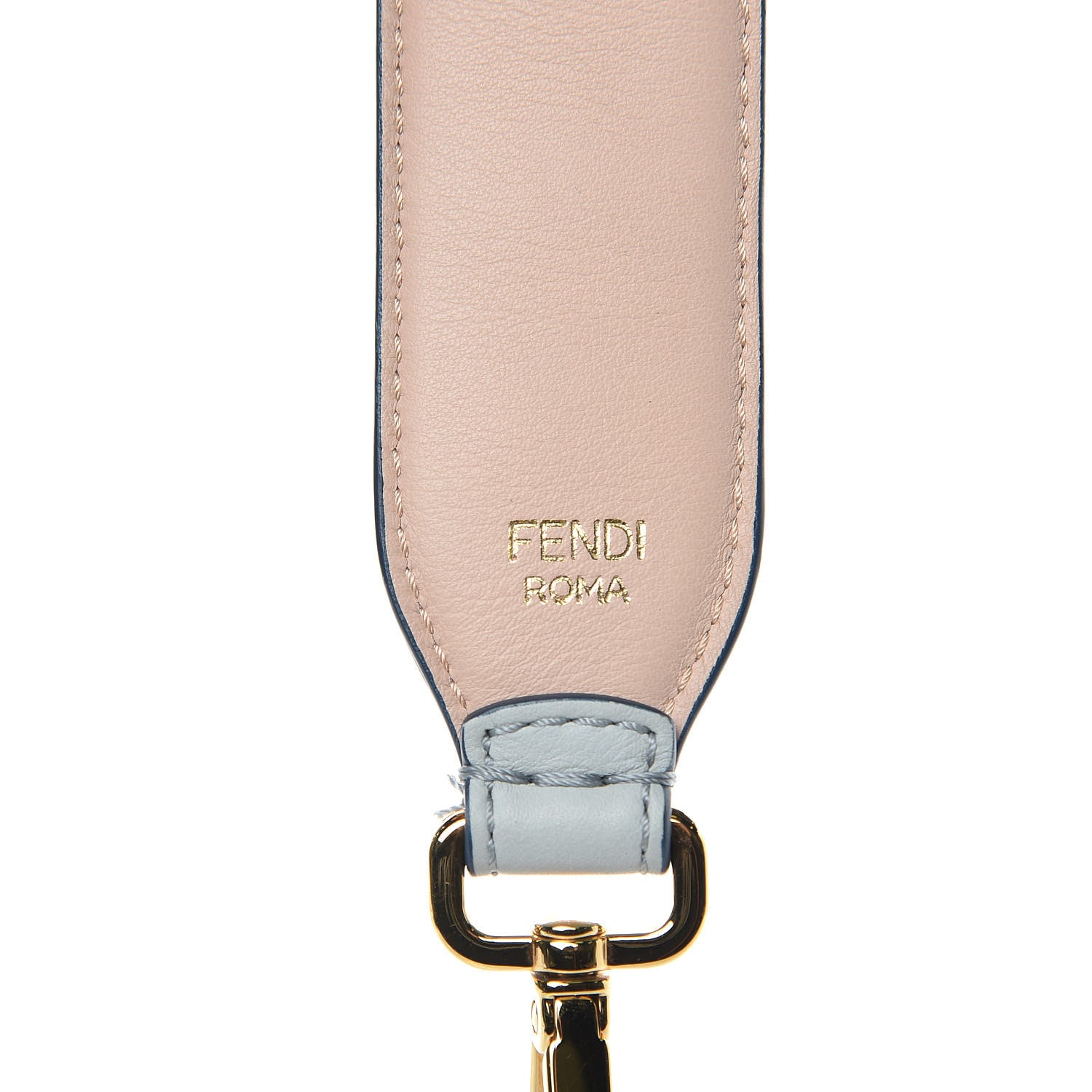 Fendi Vitello Dolce Plexiglass Bi-Color Studded Strap You Grigio Perla Plaster Multicolor 4 of 4