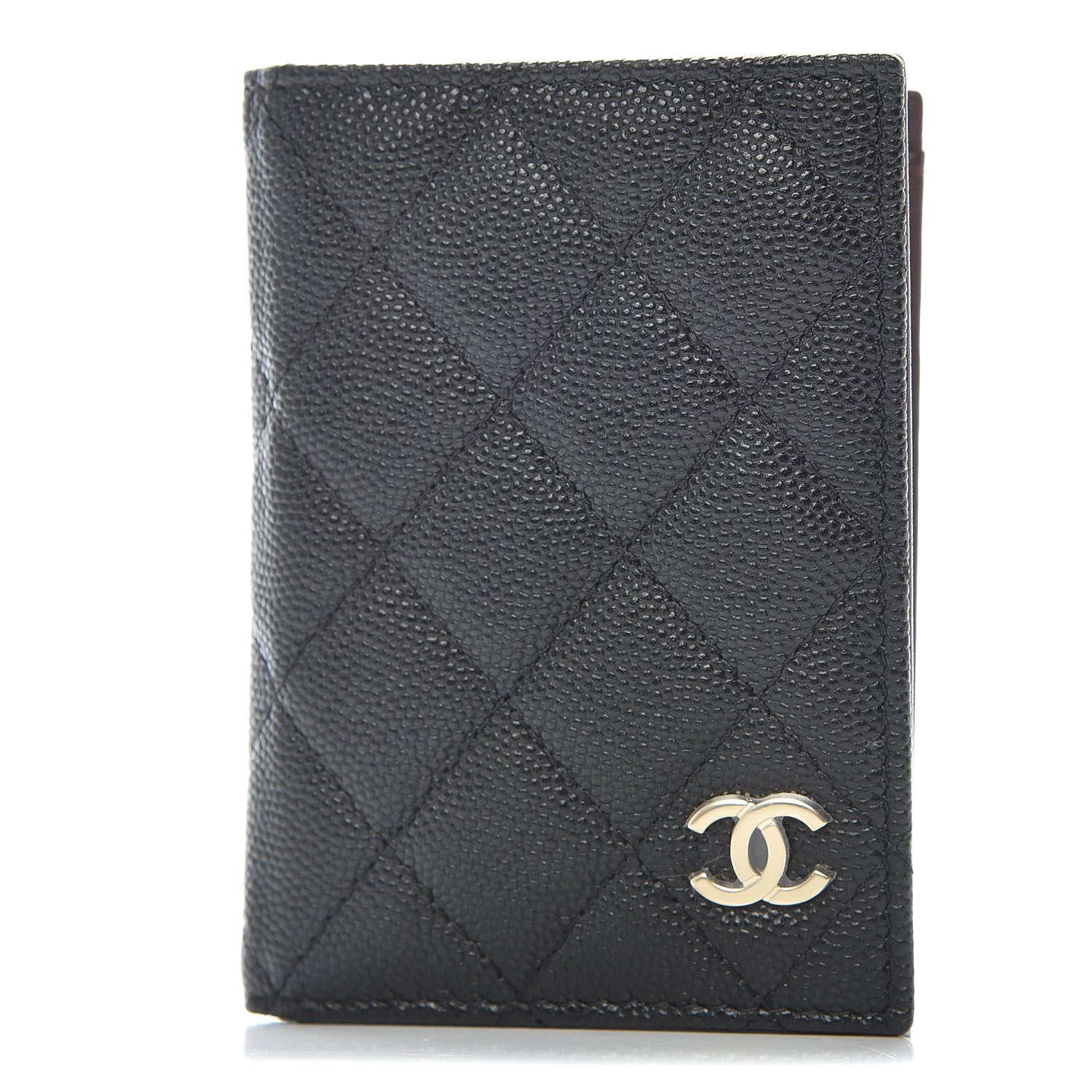 Chanel Caviar Quilted Card Holder Wallet Black 1 of 8
