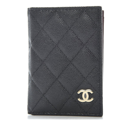 Chanel Caviar Quilted Card Holder Wallet Black 1 of 8
