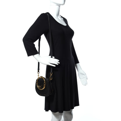 Chloe Calfskin Suede Small Nile Bracelet Bag Black 2 of 14