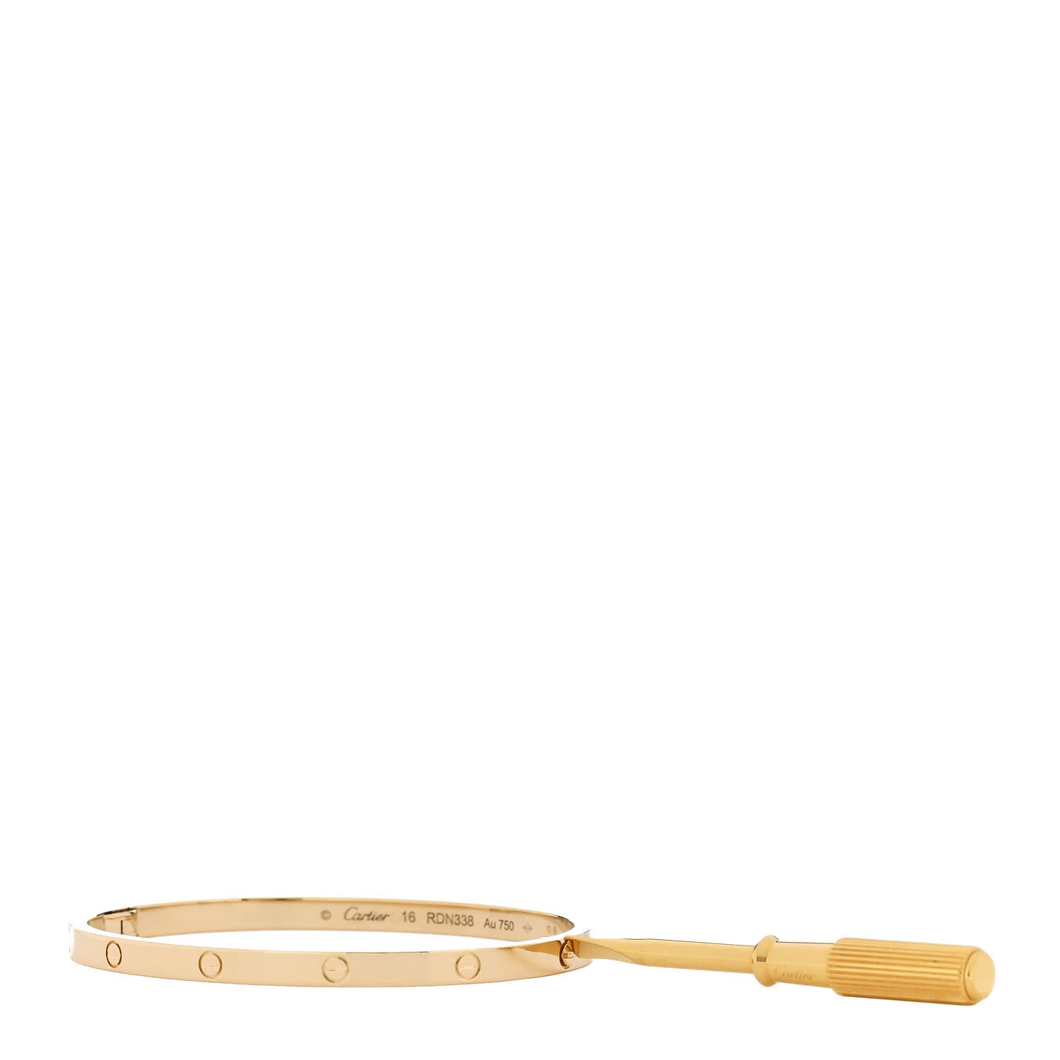 Cartier 18K Yellow Gold Small LOVE Bracelet 16 3 of 7