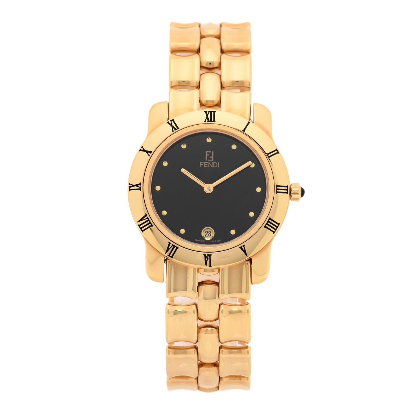 Stainless Steel 34mm Orologi Quartz Watch Gold