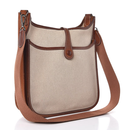 Hermes Toile Natural Barenia Evelyne II PM Fauve 3 of 12