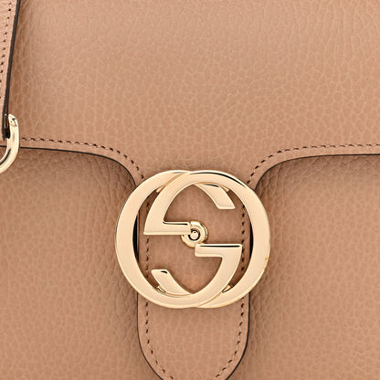 Gucci Dollar Calfskin Small Interlocking G Shoulder Bag Camelia 8 of 11