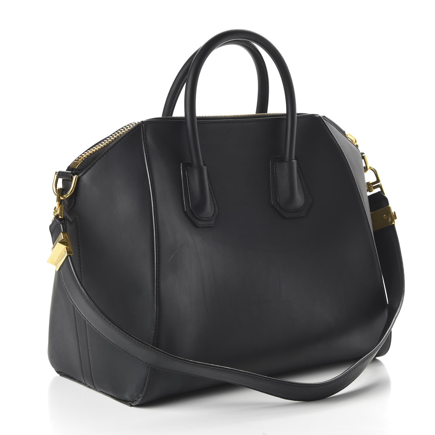 Givenchy Rubber Effect Calfskin Medium Antigona Black 3 of 10