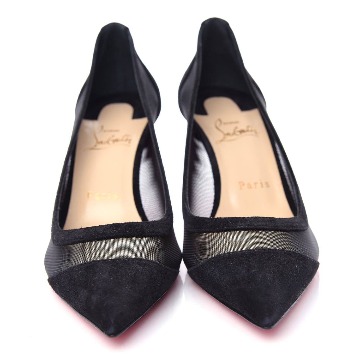 Christian Louboutin Veau Velours Rete Galativi 70 Pumps 39 Black 5 of 10