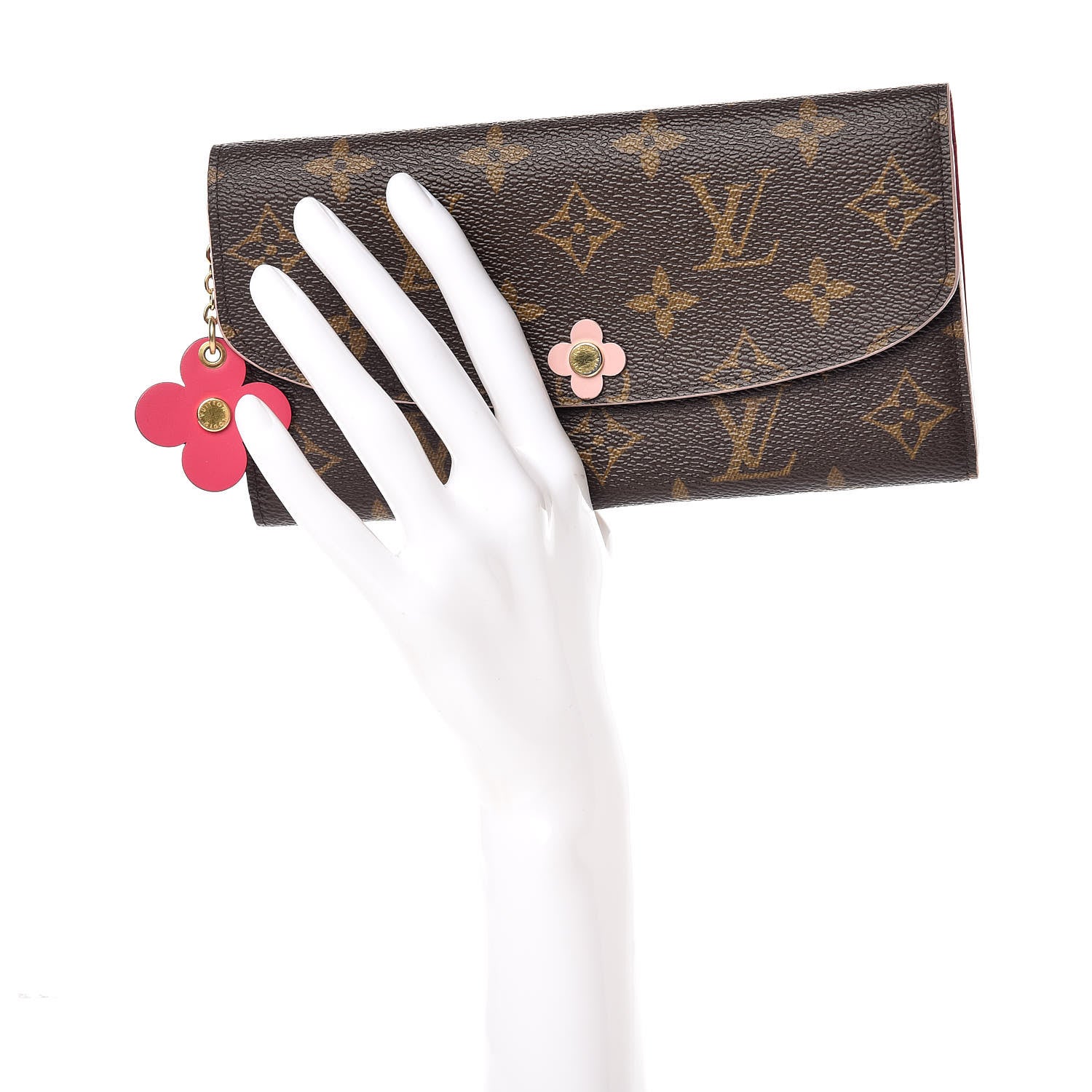 Louis Vuitton Monogram Bloom Flower Emilie Wallet 2 of 11