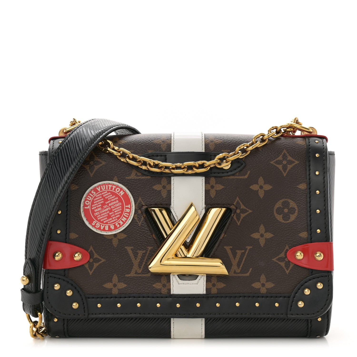 Louis Vuitton Epi Monogram Complice Trunks and Bags Twist Shoulder Bag MM Black 3 of 12