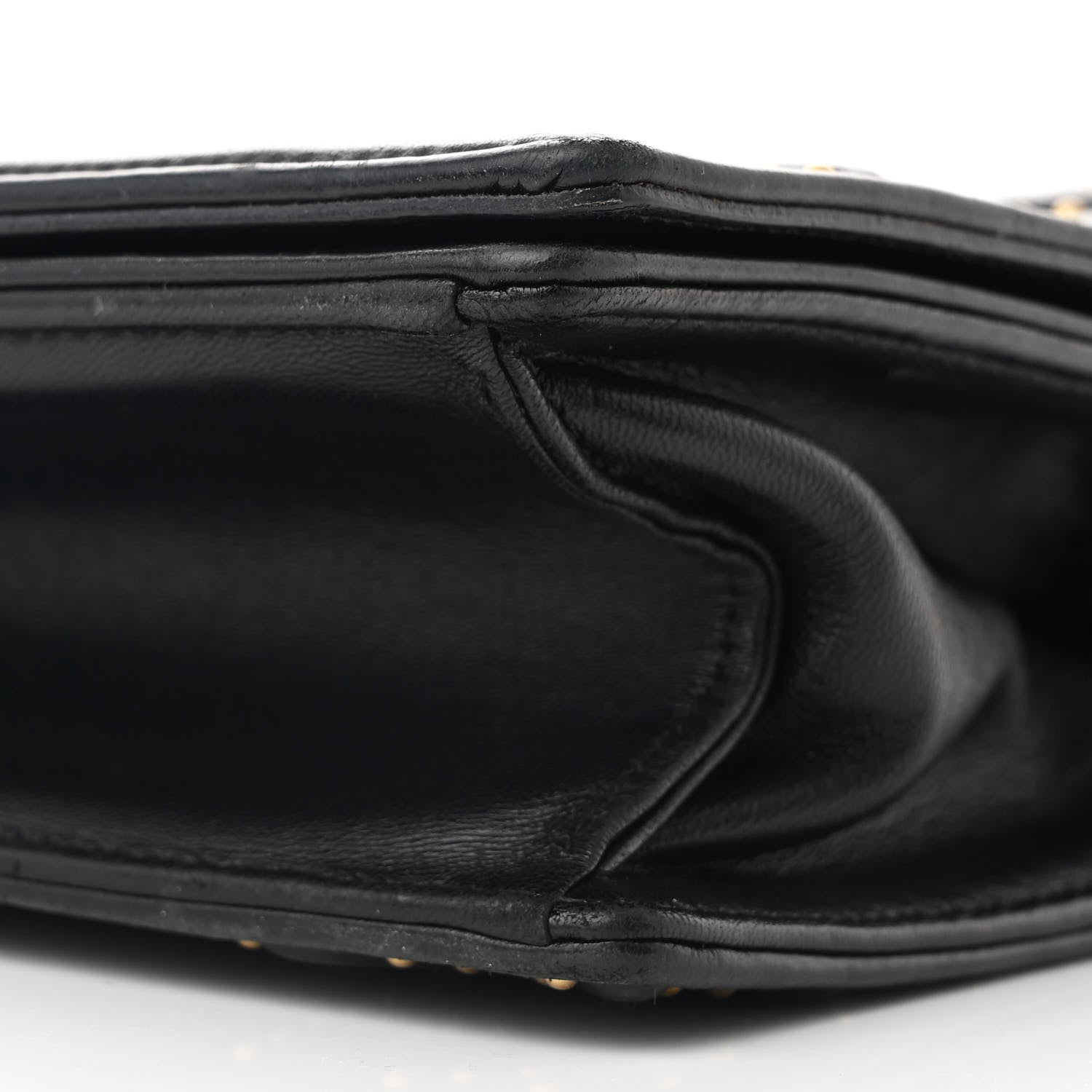 Christian Dior Lambskin Studded Medium Diorama Flap Bag Black 11 of 11