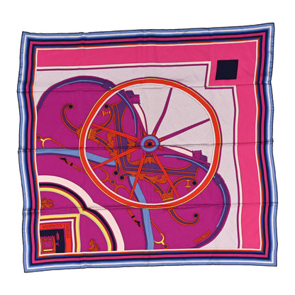Hermes Silk Washingtons Carriage Scarf 90 Fuchsia Rose Vif 1 of 3