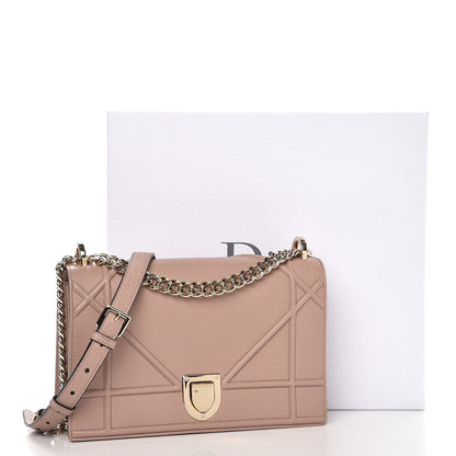 Christian Dior Grained Calfskin Medium Diorama Flap Bag Nude 6 of 8