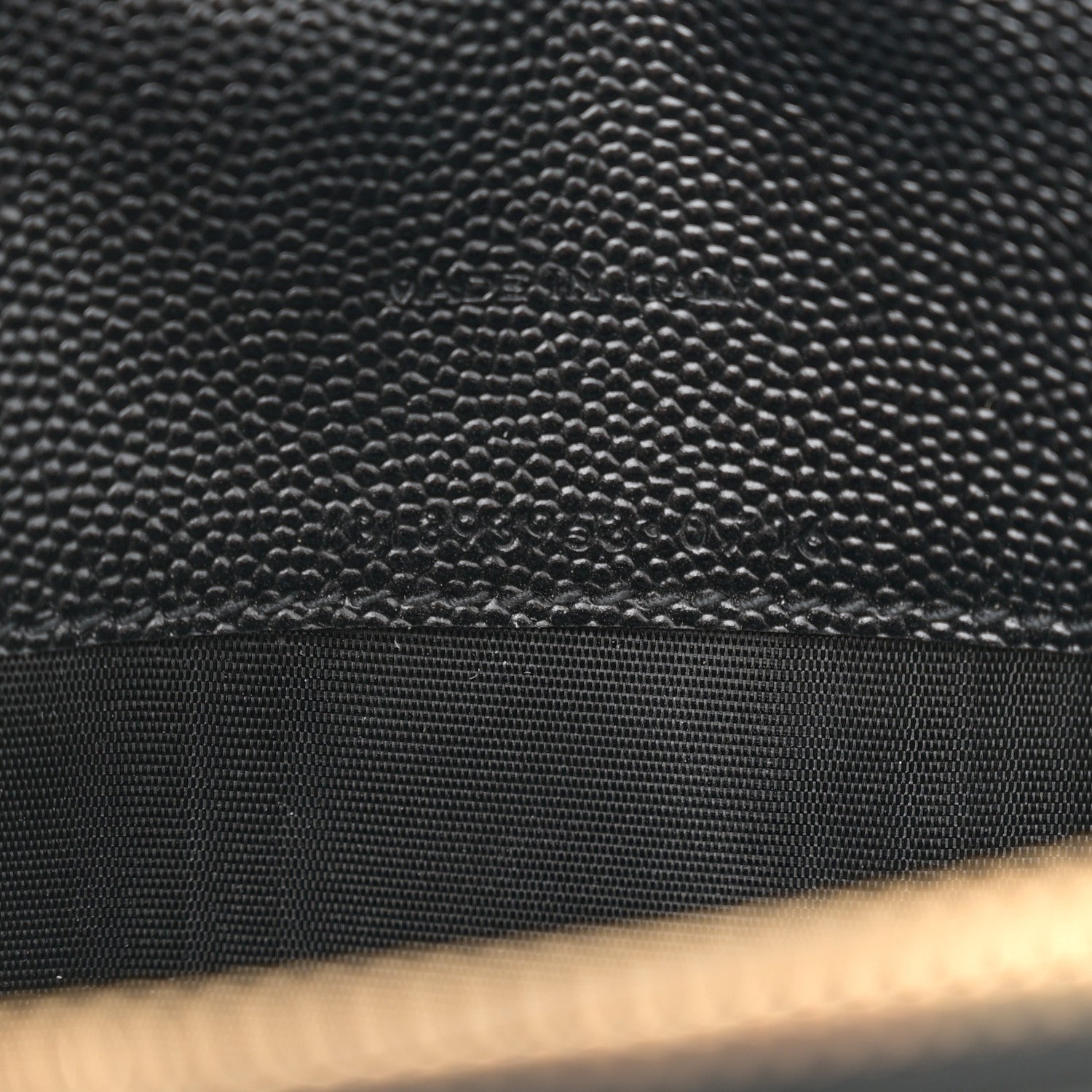 Saint Laurent Grain De Poudre Matelasse Chevron Monogram Envelope Chain Wallet Black 7 of 11