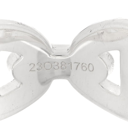 Hermes Sterling Silver PM Chaine d'Ancre Enchainee Band Ring 51 5.75 7 of 9