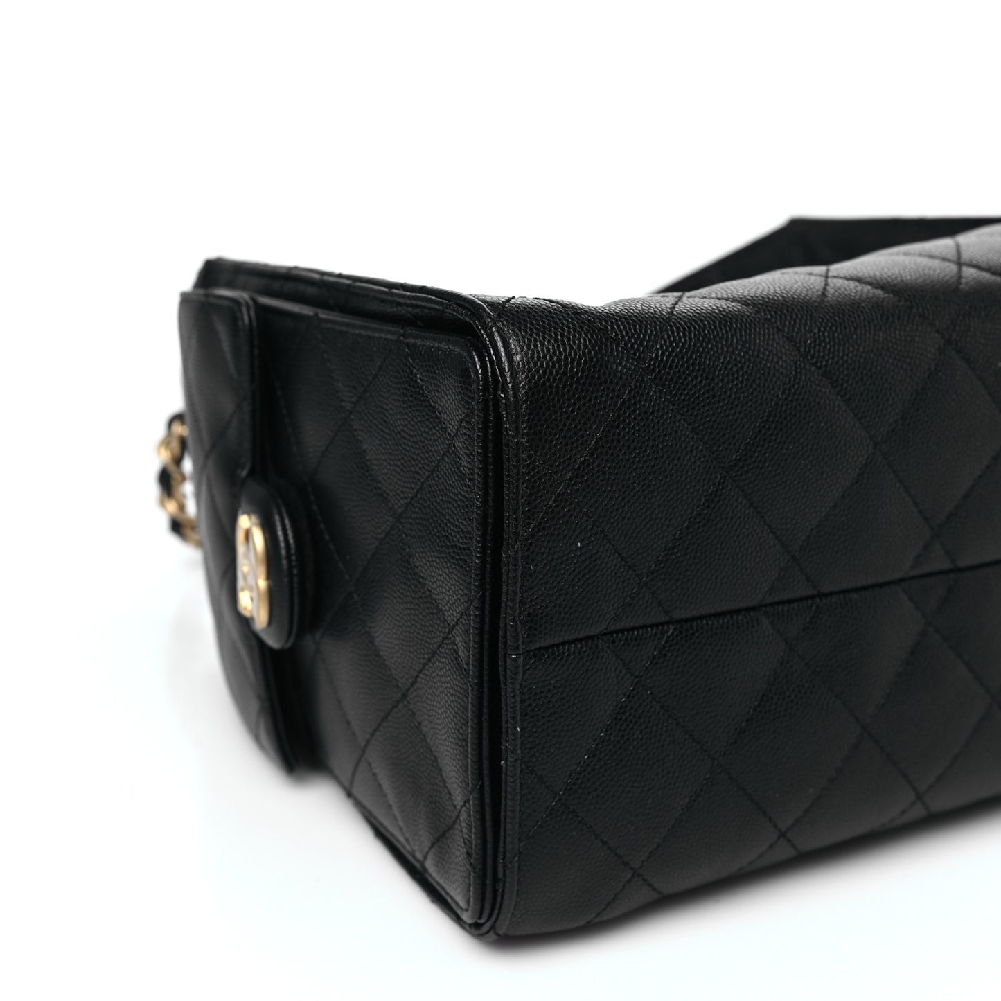 Caviar Quilted Small Chanel 25 Handbag Black