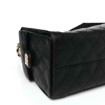 Chanel Caviar Quilted Small Chanel 25 Handbag Black 9 of 11
