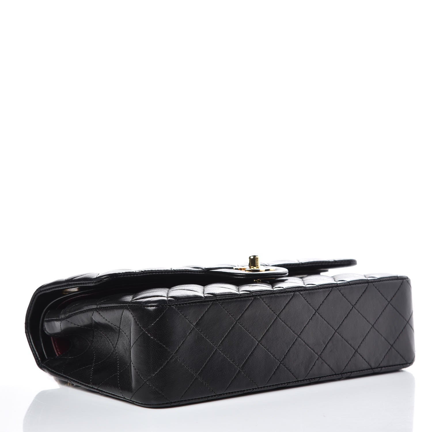 Chanel Lambskin Quilted Medium Double Flap Black 4 of 13