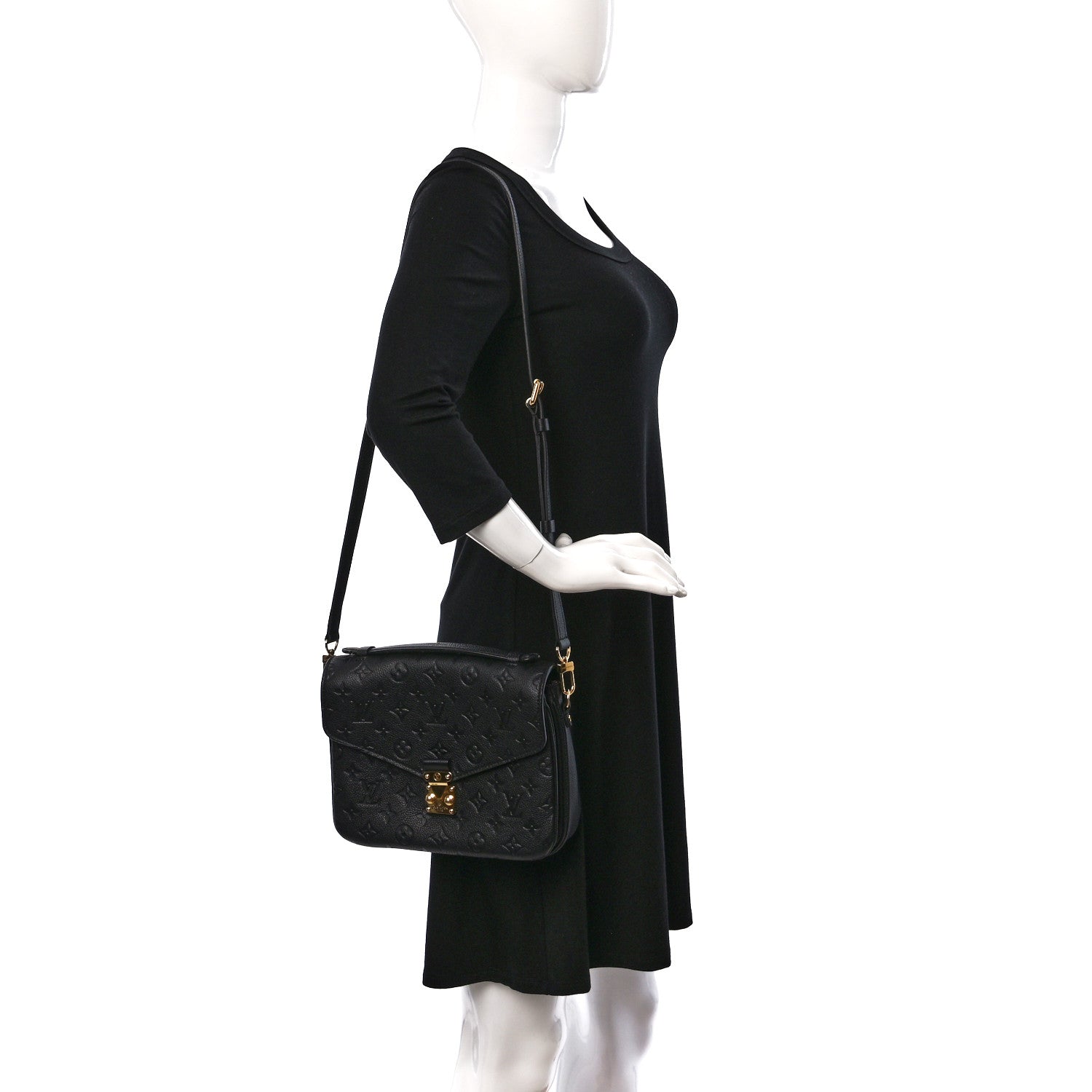 Louis Vuitton Empreinte Pochette Metis Black 2 of 10