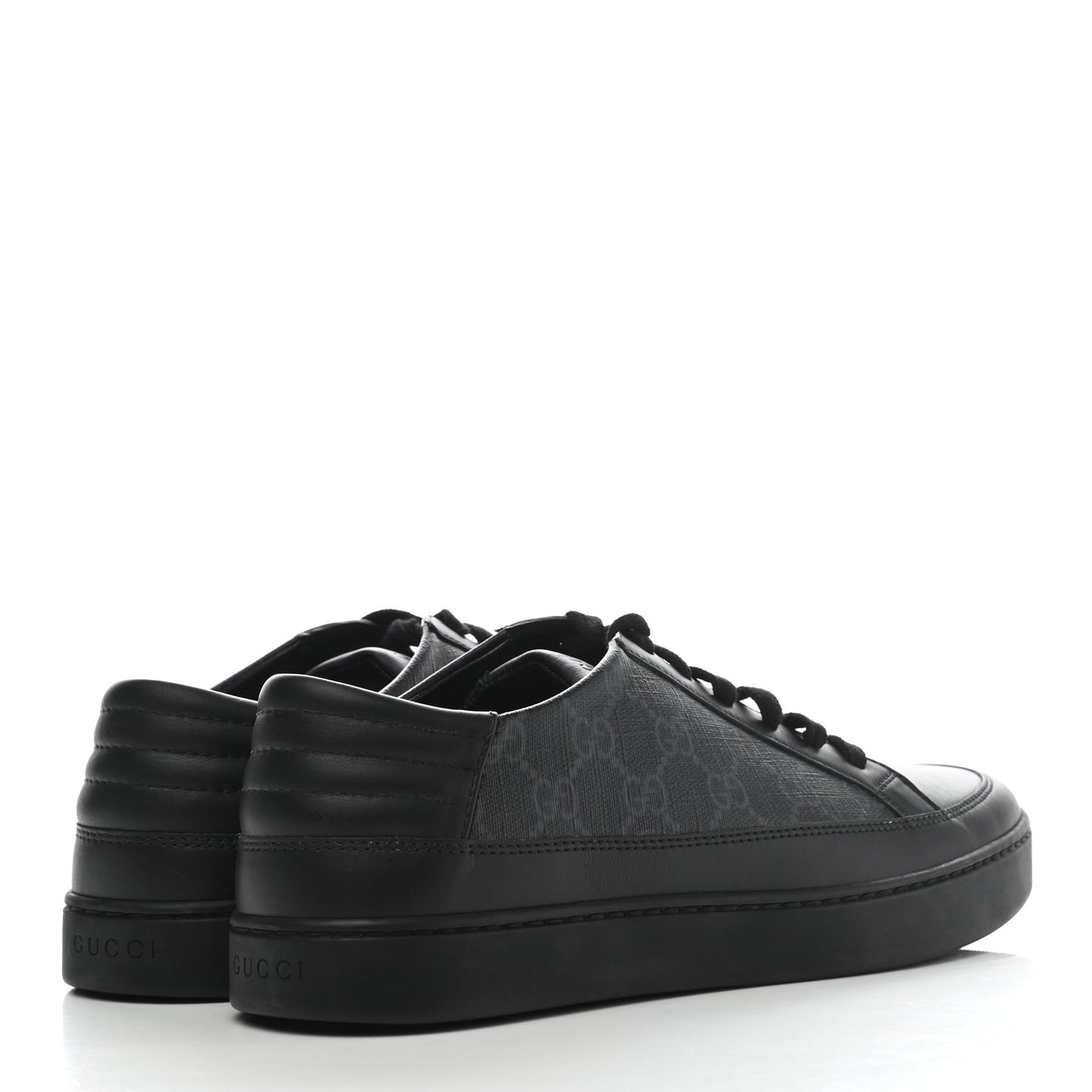 GG Supreme Monogram Mens Sneakers 8 Black