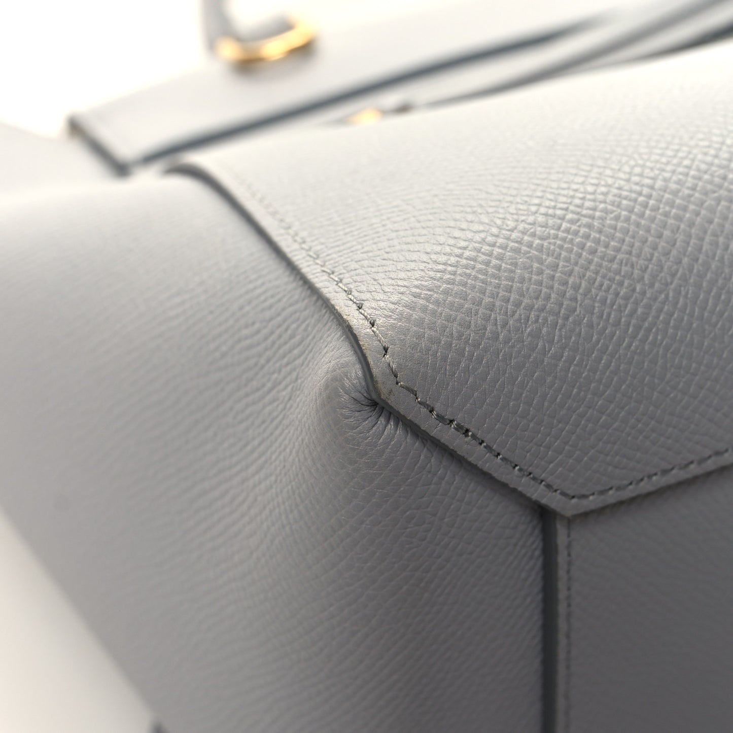 Grained Calfskin Micro Belt Bag Cloud