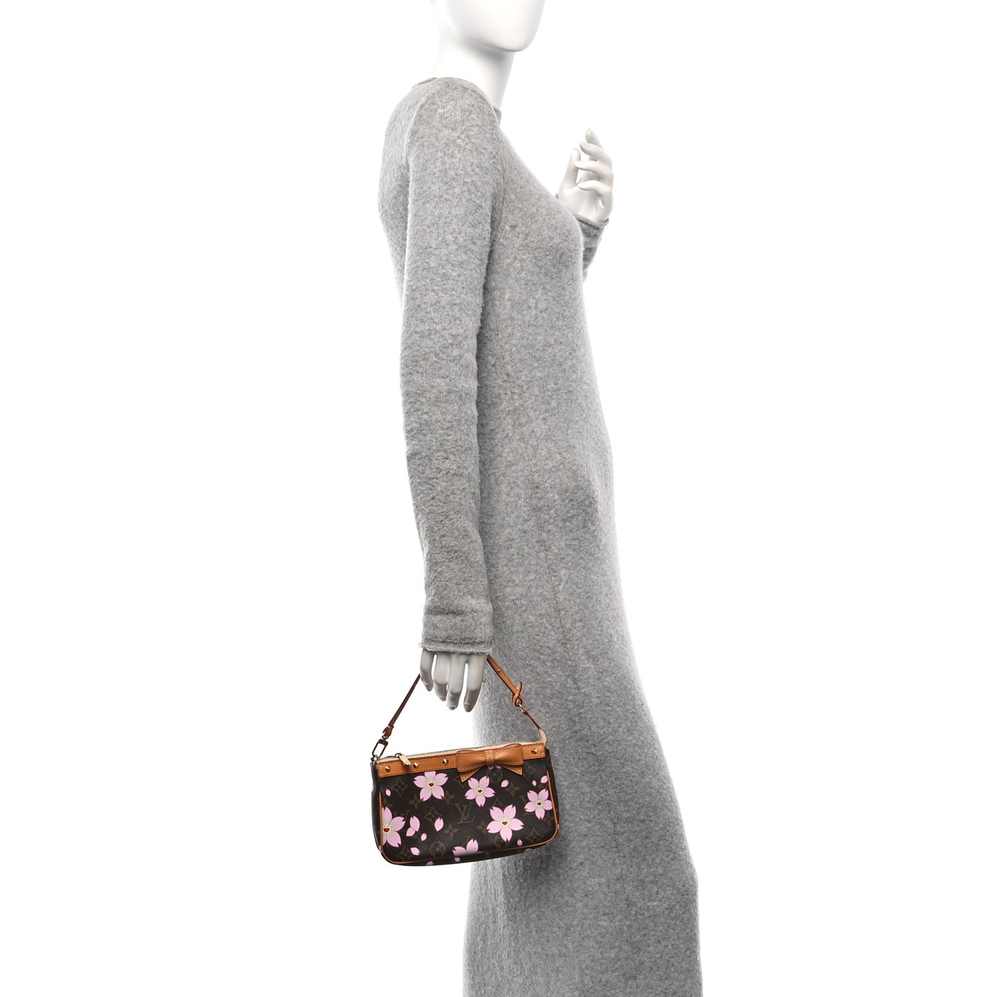 Monogram Cherry Blossom Pochette Accessories Brown