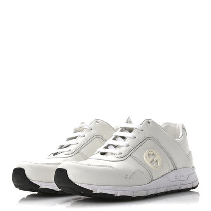 Gucci Calfskin Womens Interlocking G Sneakers 35 White 4 of 9