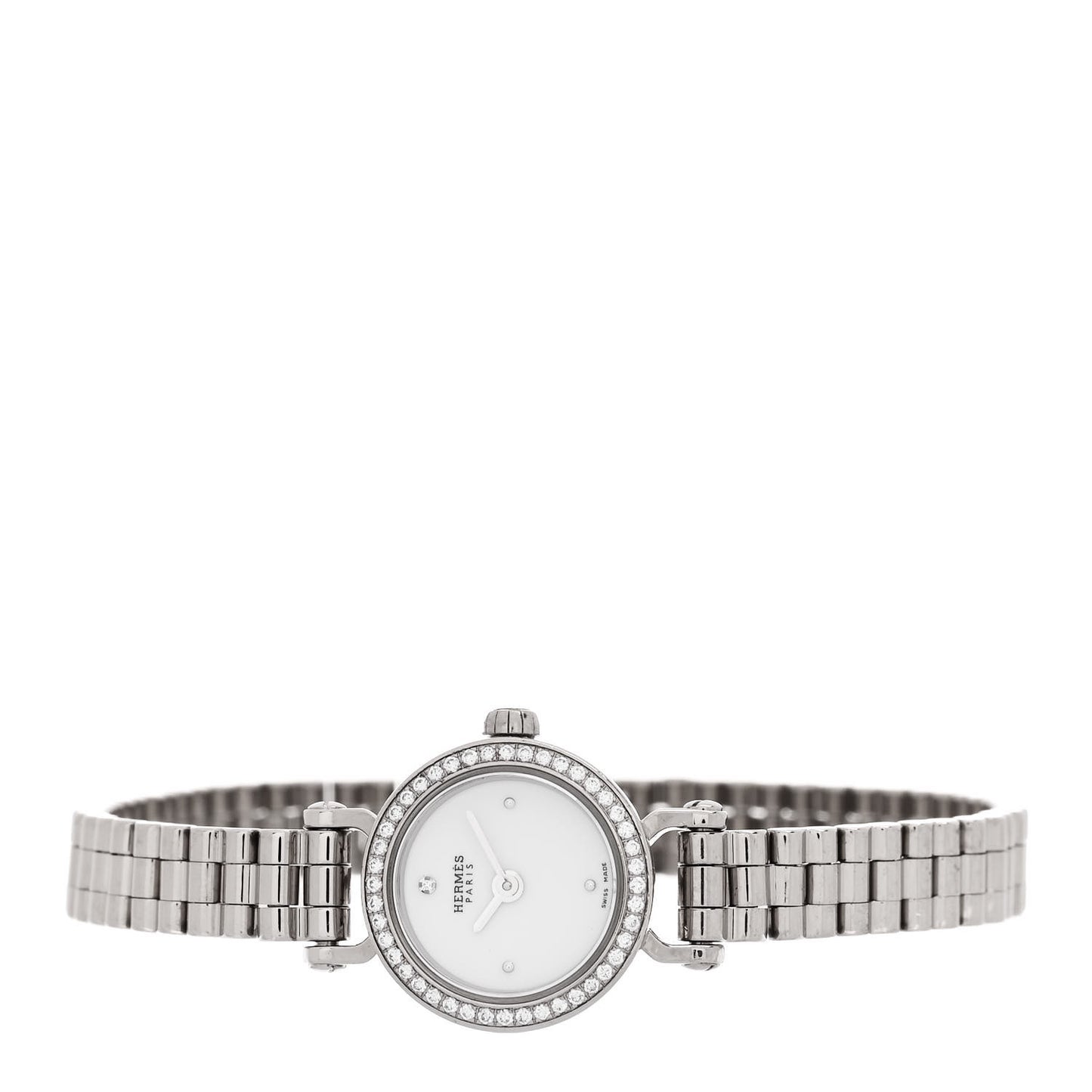 18K White Gold Diamond 16mm Faubourg Quartz Watch