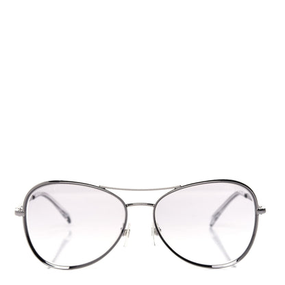 Chanel CC Pilot Sunglasses 2181-S Silver 2 of 7