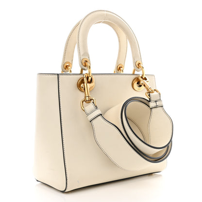 Christian Dior Calfskin Niki De Saint Phalle Medium Supple Lady Dior Off White 3 of 16